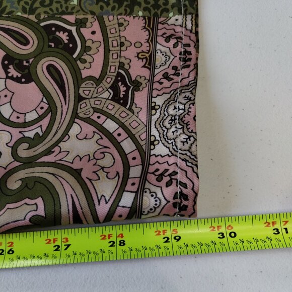 Zara Floral Boho Wide Leg Pants Size L - Picture 9 of 10